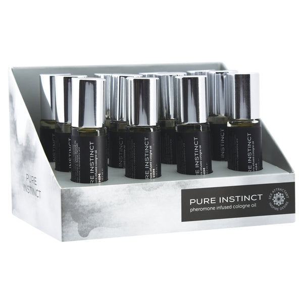 PURE INSTINCT PHEROMONE OIL COLOGNE FOR HIM ROLL-ON 12 PC DISPLAY-2