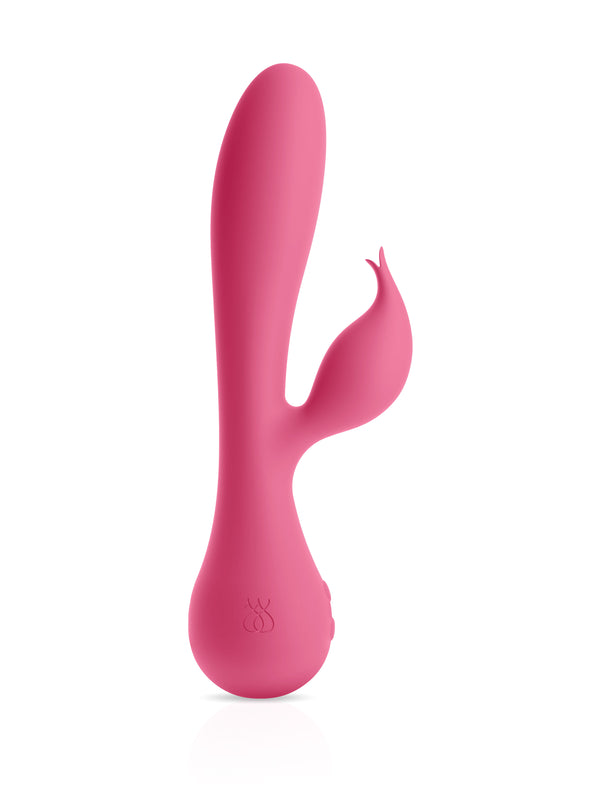 JimmyJane Glo Rabbit Heating Vibrator Pink with clitoral stimulator by Pipedream Products