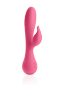 JimmyJane Glo Rabbit Heating Vibrator Pink with Fluttering Clitoral Stimulator