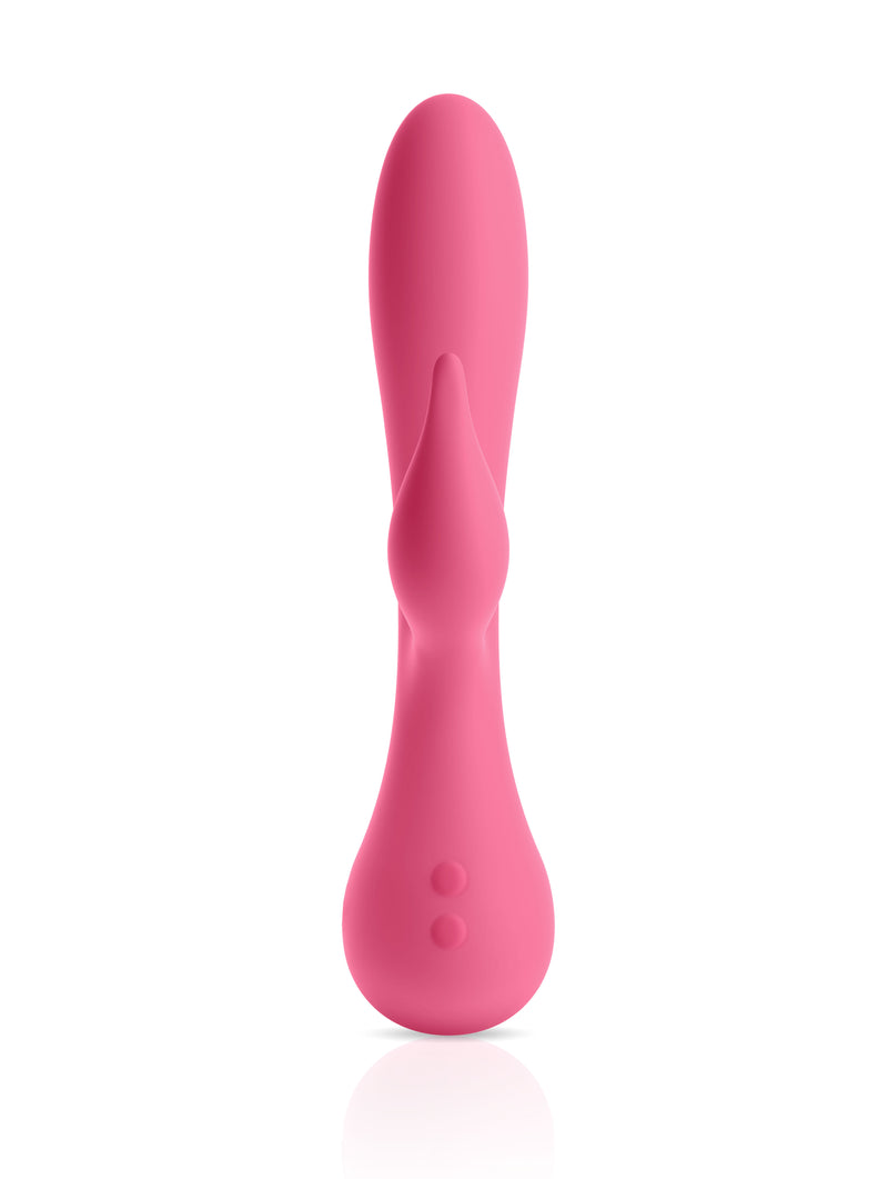 JimmyJane Glo Rabbit Heating Vibrator Pink from Pipedream Products with warming sensation and clitoral stimulator.