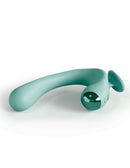 JimmyJane Reflexx Rabbit Vibrator 2 with hooked design and finger holder for dual stimulation of G-spot and clitoris
