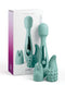 JimmyJane Canna Personal Massager with three attachable heads for unique sensations and packaging box.