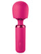 Pink JimmyJane Exona Body Wand massager with flexible head and ergonomic design for deep, rumbly vibrations.