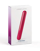 JimmyJane Chroma Pink Bullet Vibrator in packaging, featuring a sleek and powerful design with customizable vibration modes and intensity levels.