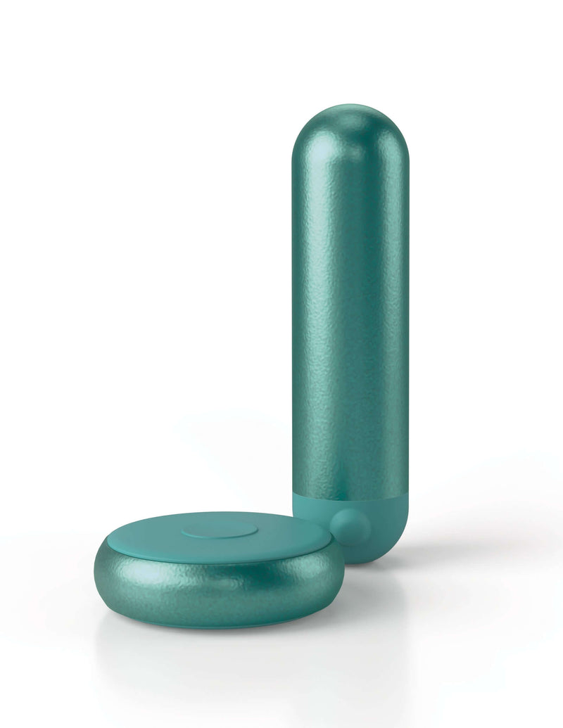 JimmyJane Mini Chroma Wireless Remote Teal Vibrator with bullet design from Pipedream Products