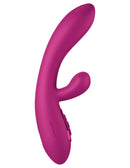 JimmyJane Rabbit Solis Vibrator in vibrant pink, designed for mind-blowing orgasms with three powerful motors and ultra-intense stimulation.