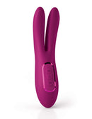 JimmyJane Ascend 2 Pro Solis Vibrator with dual-ear design in purple silicone
