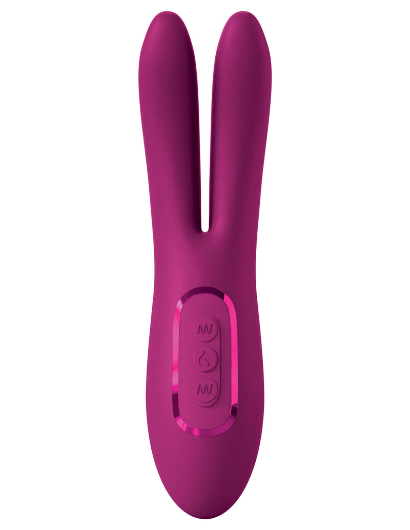 JimmyJane Ascend 2 Pro Solis Vibrator with Flexible Dual-Ear Design in Vibrant Purple.