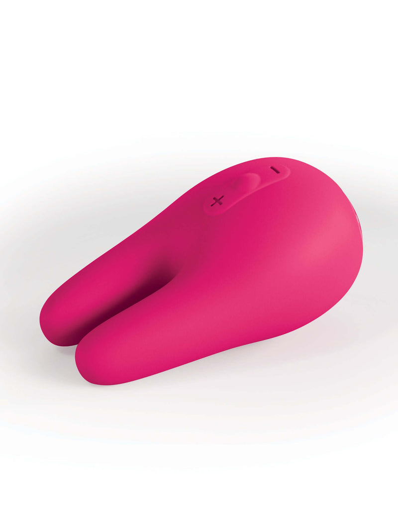 Experience bliss with the powerful dual motor JimmyJane Form 2 Pro Pink Vibrator featuring five vibration modes and intensity levels.