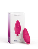JimmyJane Form 3 Pro Pink Small Curved Vibrator next to its packaging, designed for ultimate pleasure and satisfaction.