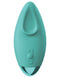 JimmyJane Form 3 Pro Teal Green Vibrator from Pipedream Products, ergonomically designed for full clitoral and labia vibration pleasure.