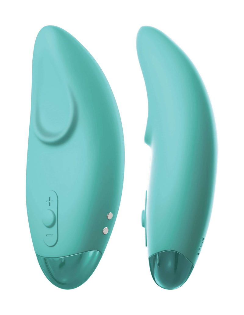 JimmyJane Form 3 Pro Teal Green Vibrator with ergonomic shape for clitoral stimulation