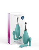 JimmyJane Focus Pro Sonic Vibrating Massager with attachments and packaging box for ultimate pleasure and satisfaction