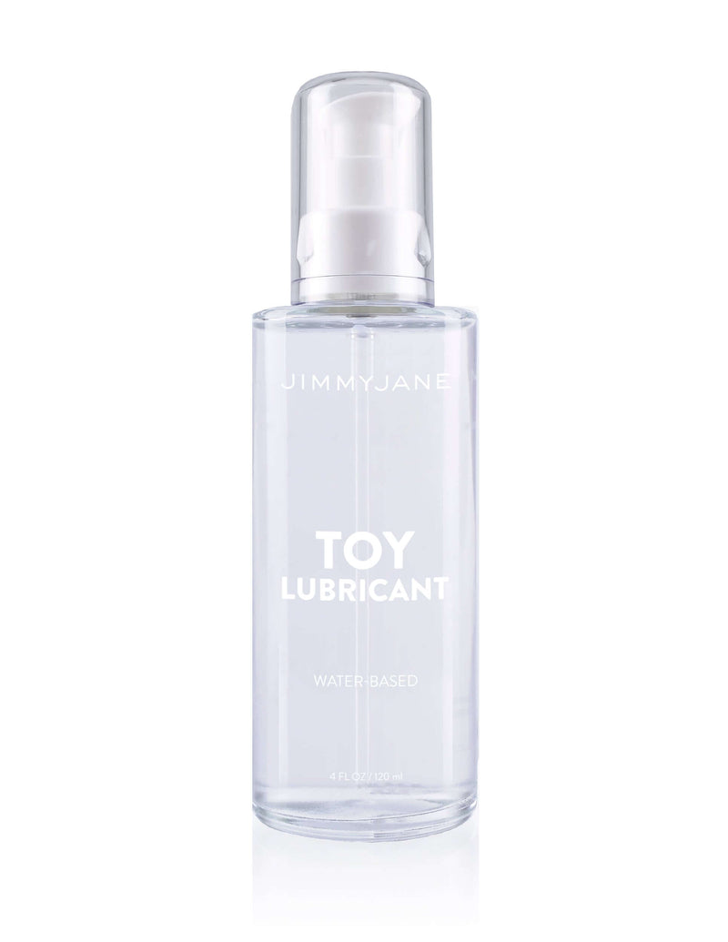 Enhance intimacy with JimmyJane Toy Lubricant 4 oz, a premium water-based formula for a silky-smooth glide with adult toys.