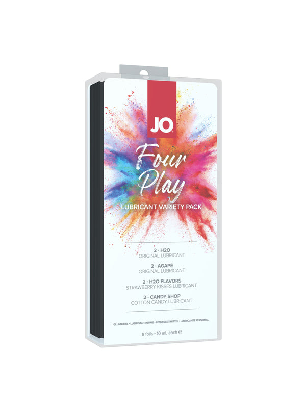 System JO Jo Four Play Gift Set Variety Pack 8 10ml foils at $11.99