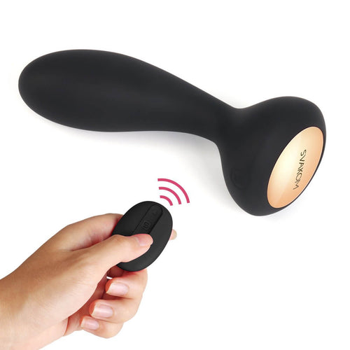 Svakom Julie black anal plug with remote control for versatile pleasure