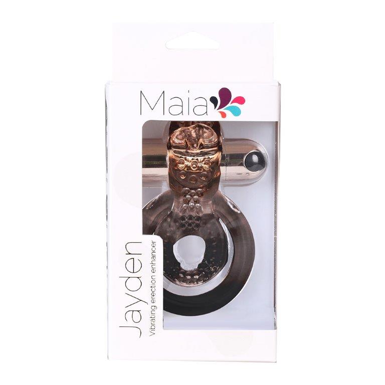 Maia Toys Jayden Rose Gold Rechargeable Vibrating Erection Ring at $22.99