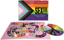 Sex!!! Game board, box, and spinner by Kheper Games for couples, duos, trios, or quads featuring colorful, engaging designs.