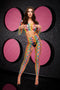 LAPDANCE RAINBOW CROP TOP & PANTS SET O/S-1