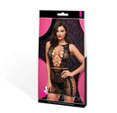 LAPDANCE SEXY FISHNET & LACE MINI DRESS BLACK O/S-2