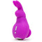 Purple Happy Rabbit Mini Ears USB Rechargeable Clitoral Vibrator with 12 vibration modes, featuring soft silicone ears.