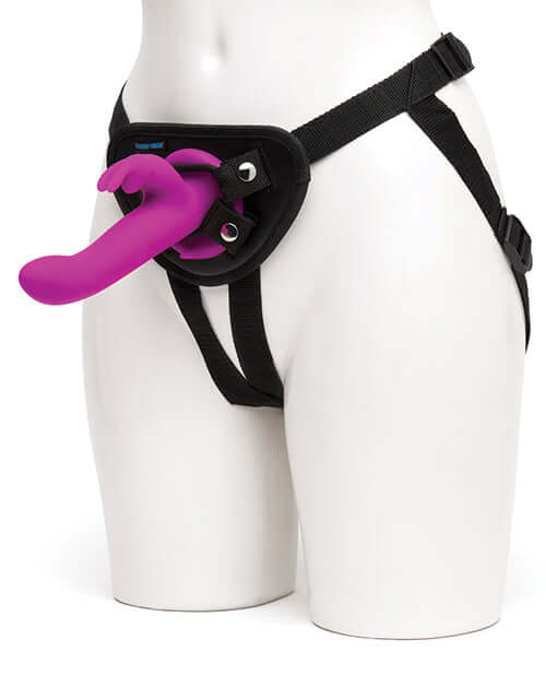 Happy Rabbit Rechargeable Vibrating Strap-On Harness Set by Love Honey Happy Rabbit Rechargeable Vibrating Strap-On Harness Set by Love Honey