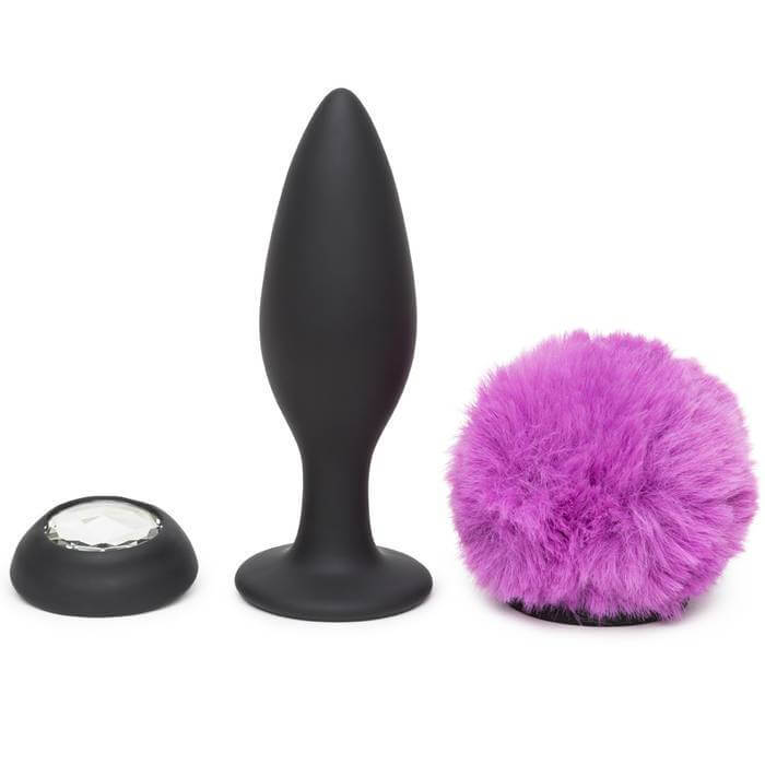 Love Honey Happy Rabbit Large Vibrating Bunny Tail Butt Plug at $49.99