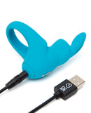 Love Honey Happy Rabbit Rabbit Cock Ring Blue at $29.99