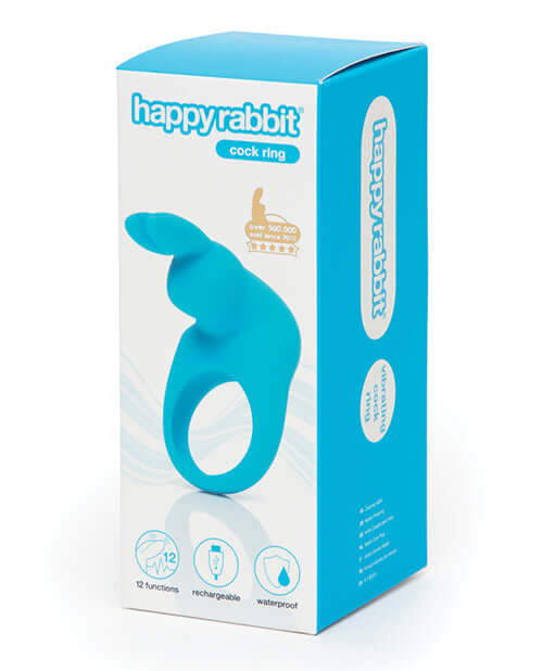 Love Honey Happy Rabbit Rabbit Cock Ring Blue at $29.99