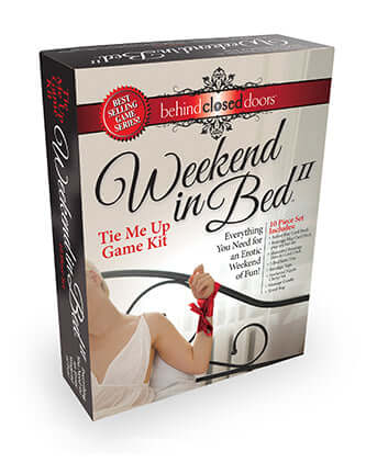 Little Genie BEHIND CLOSED DOORS WEEKEND IN BED ALL TIED UP GAME KIT at $28.99