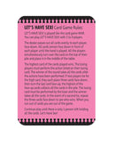 Let's Have Sex Card Game Rule Sheet detailing gameplay and instructions