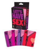 Let's Have Sex Card Game by Little Genie showing erotic playing cards.