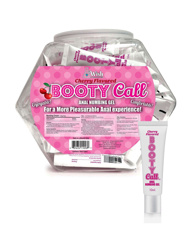 Booty Call Fishbowl 65 Pillow Packs Cherry Flavor Display 10ml