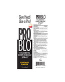 Problo Cupcake Numbing Deep Throat Spray packaging, 1 oz bottle for enhanced oral pleasure.