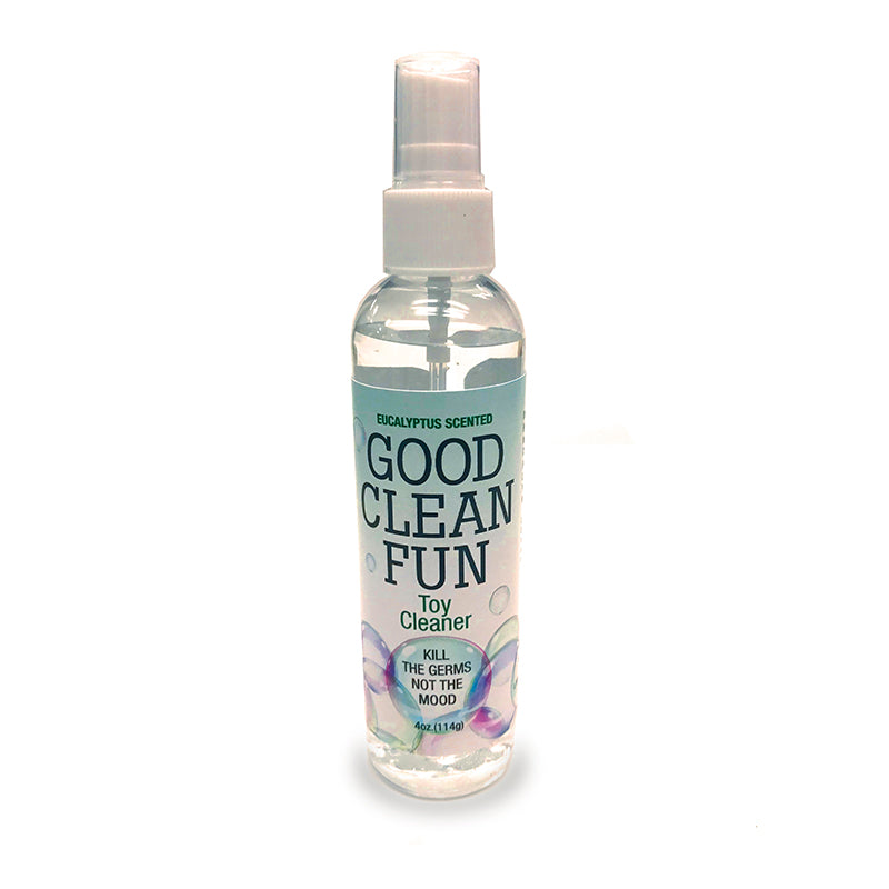 Maintain a Clean and Healthy Intimate Environment with Good Clean Fun Eucalyptus Toy Cleaner - 4 Fluid Ounces