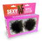 Little Genie Sexy AF Black Marabou Nipple Covers at $12.99