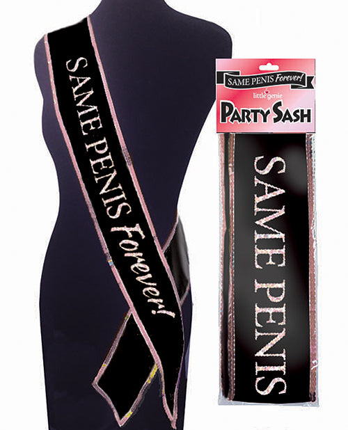 Little Genie Same Penis Forever Party Sash at $8.99