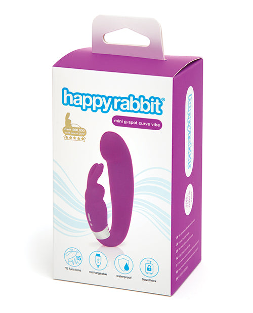Love Honey Happy Rabbit G-Spot Clitoral Curve Vibrator Purple at $49.99