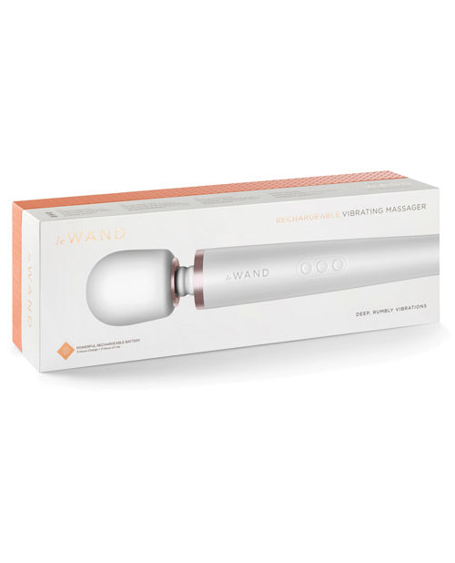 B Vibe Le Wand 30-function Rechargeable Vibrating Wand Massager Pearl White at $164.99