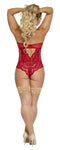 Magic Silk Lingerie Sugar and Spice Teddy Red S/M from the Exposed by Magic Silk at $24.99
