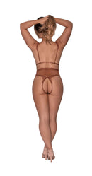 Magic Silk Lingerie Caramel Kiss Cupless Teddy Caramel S/M from Magic Silk Lingerie at $29.99