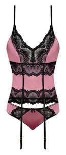 SENSUAL DESIRES BASQUE & TANGA SET MAUVE L/XL-1