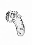 SHOTS AMERICA Mancage Chastity 4.5 inches Model 03 Cock Cage Clear at $45.99