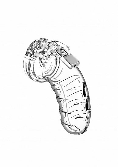 SHOTS AMERICA Mancage Chastity 4.5 inches Model 04 Cock Cage Clear at $49.99