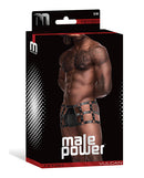 Male Power Lingerie Vulcan Studded Harness Black L/XL from Male Power Underwear at $29.99