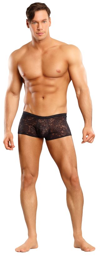 MINI SHORT STRETCH LACE BLACK SMALL-3