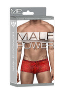 MINI SHORT STRETCH LACE MEDIUM RED-4