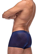 Male Power Lingerie Diamond Mesh Mini Shorts Navy Small from Male Power Underwear at $18.99