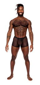 Male Power Heart Breaker Mini Shorts in Black, Extra Large: A Fashionable Choice for Special Occasions and Everyday Comfort