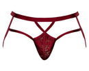 LUCIFER STRAPPY JOCK BURGUNDY S/M-2